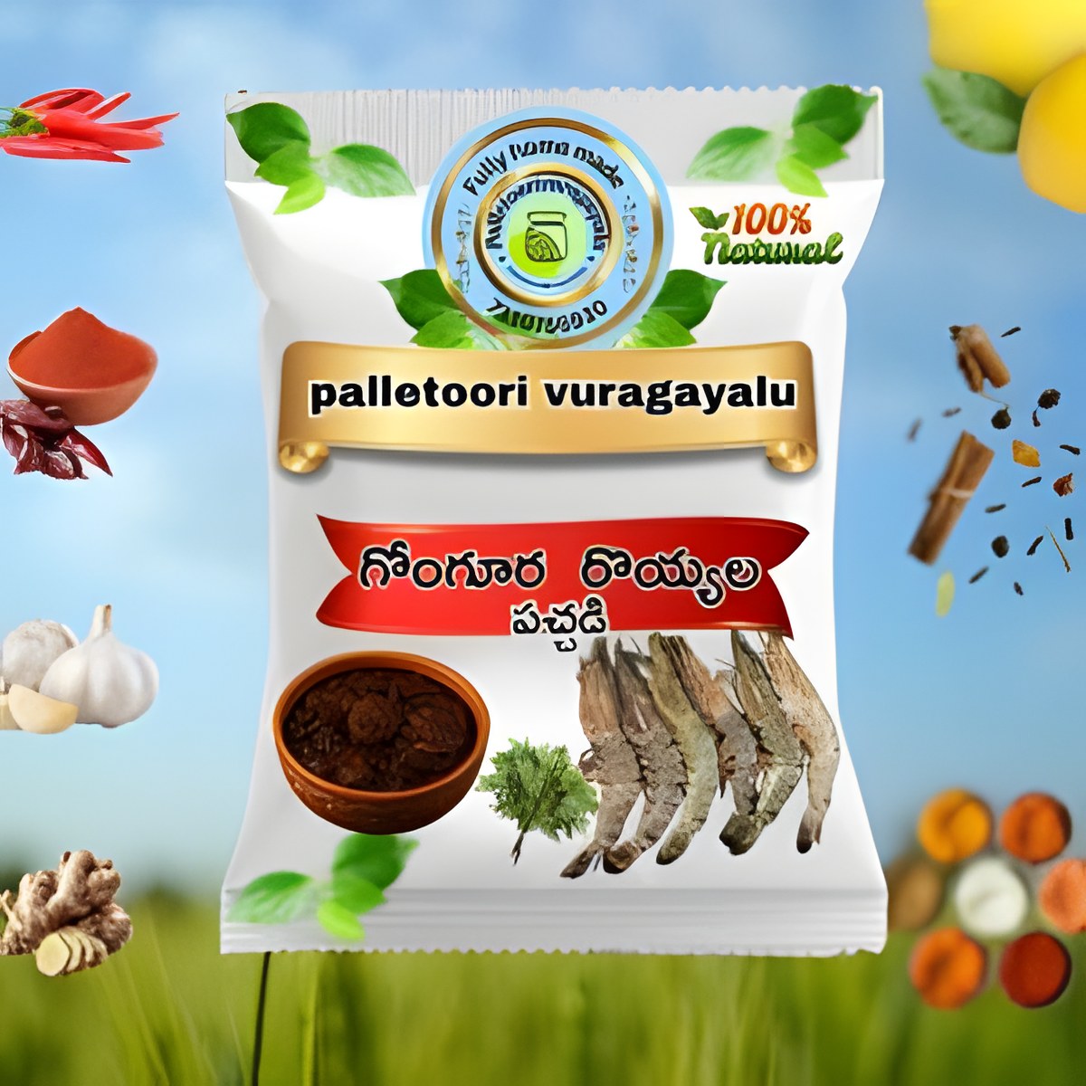 Gongura Prawns Pickle